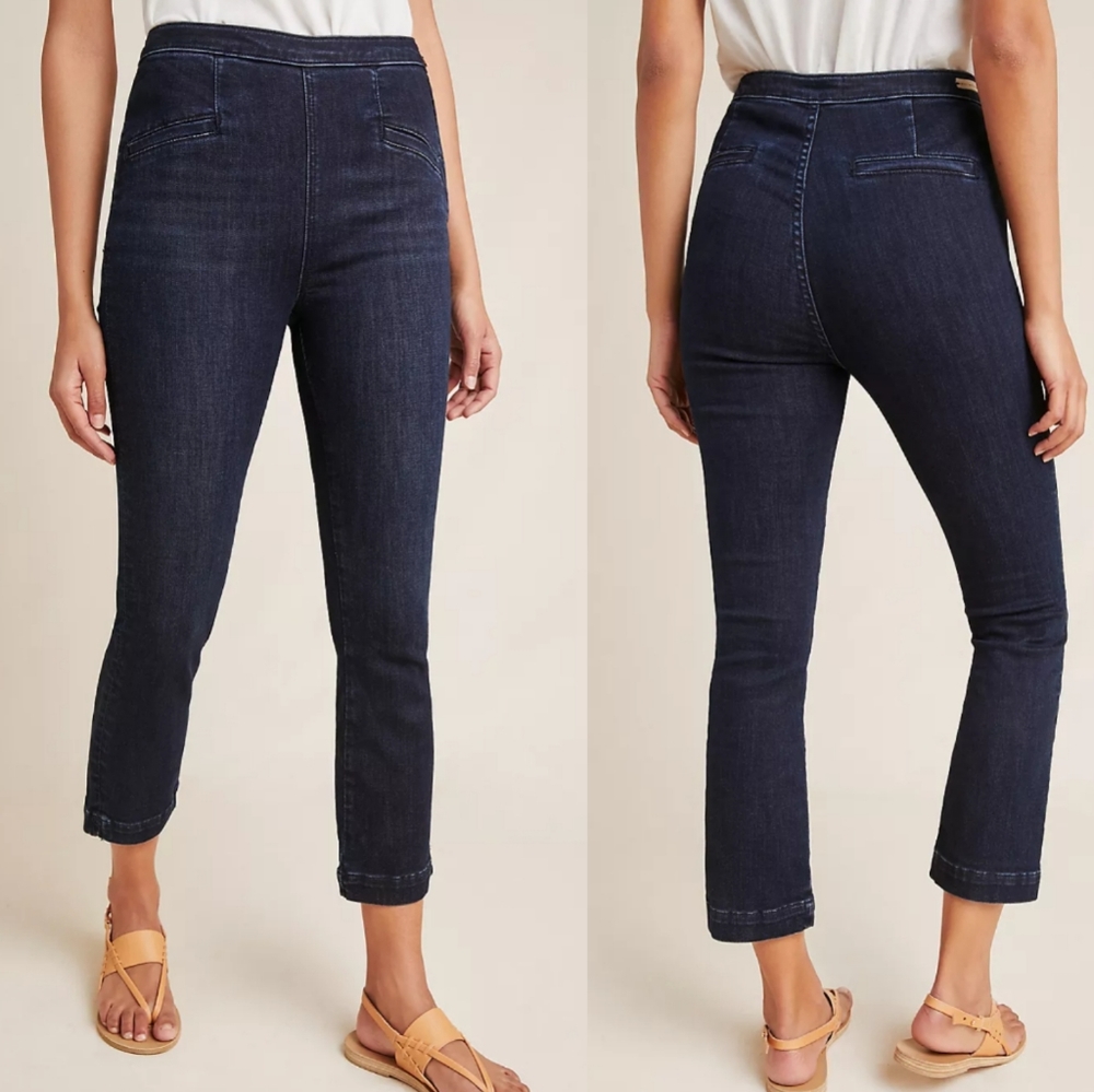 Anthropologie Pilcro High-Rise Capri Denim Legging